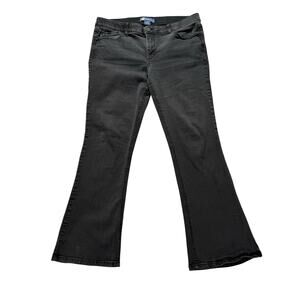 Democracy Ab Solution Jeans Women's 16 itty Bitty Bootcut Black Stretch